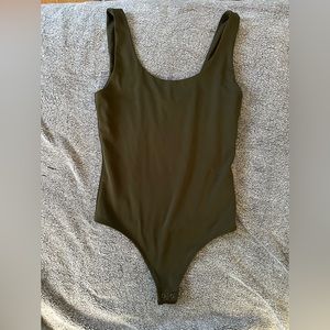 Dark green express bodysuit